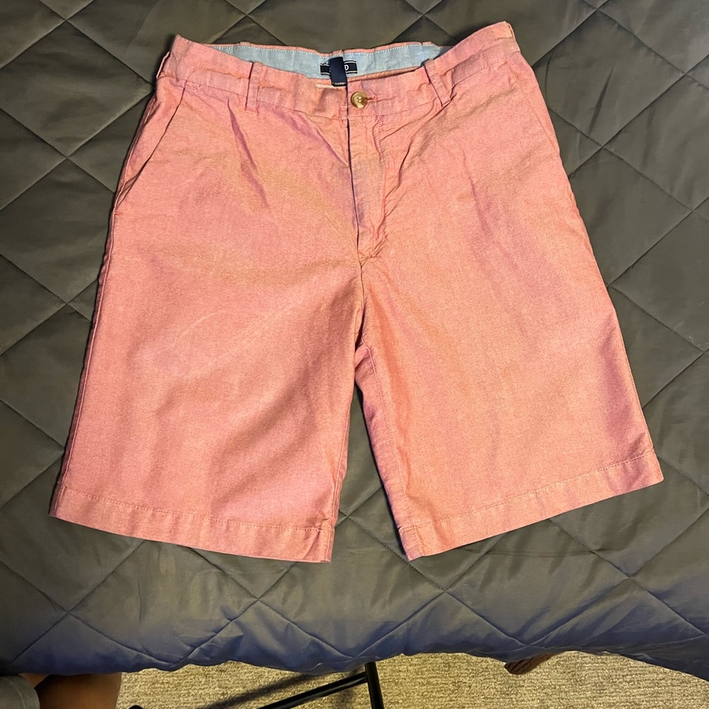 Izod Linen Blend Red Shorts